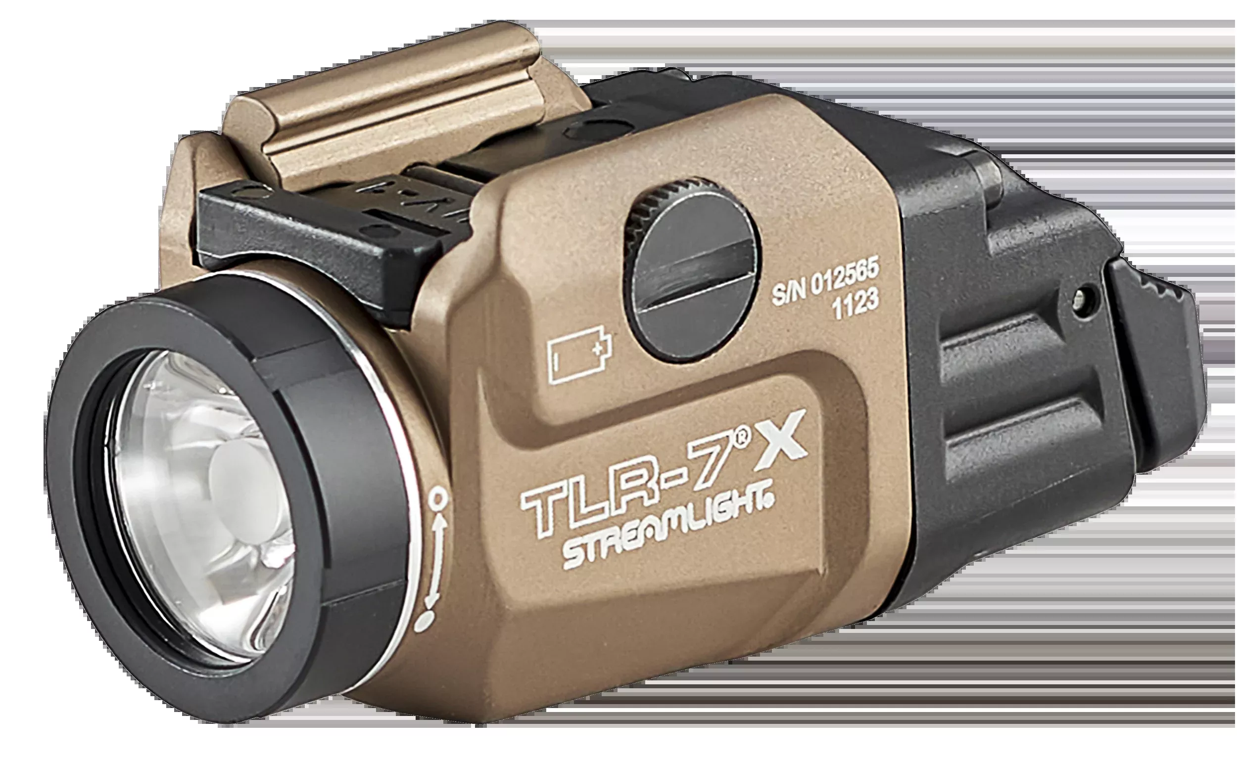 Streamlight TLR-7 X USB Multi-Fuel Rail-Mounted Weapon Light, Flat Dark Earth, 500 Lumens, IPX7, 69456
