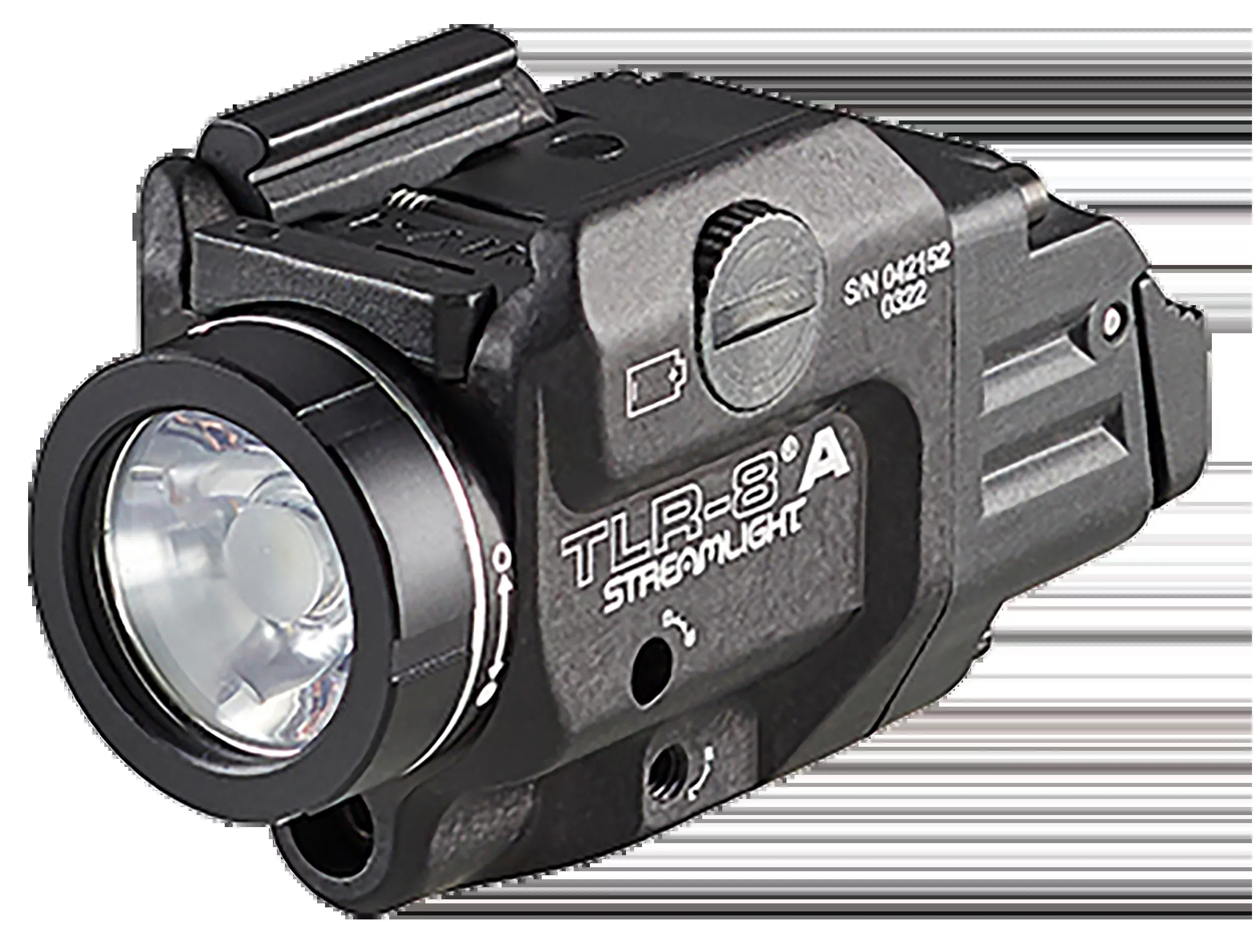 Streamlight TLR-8A Flex Weapon Light with Red Laser, 500 Lumens, Black Anodized, 69414