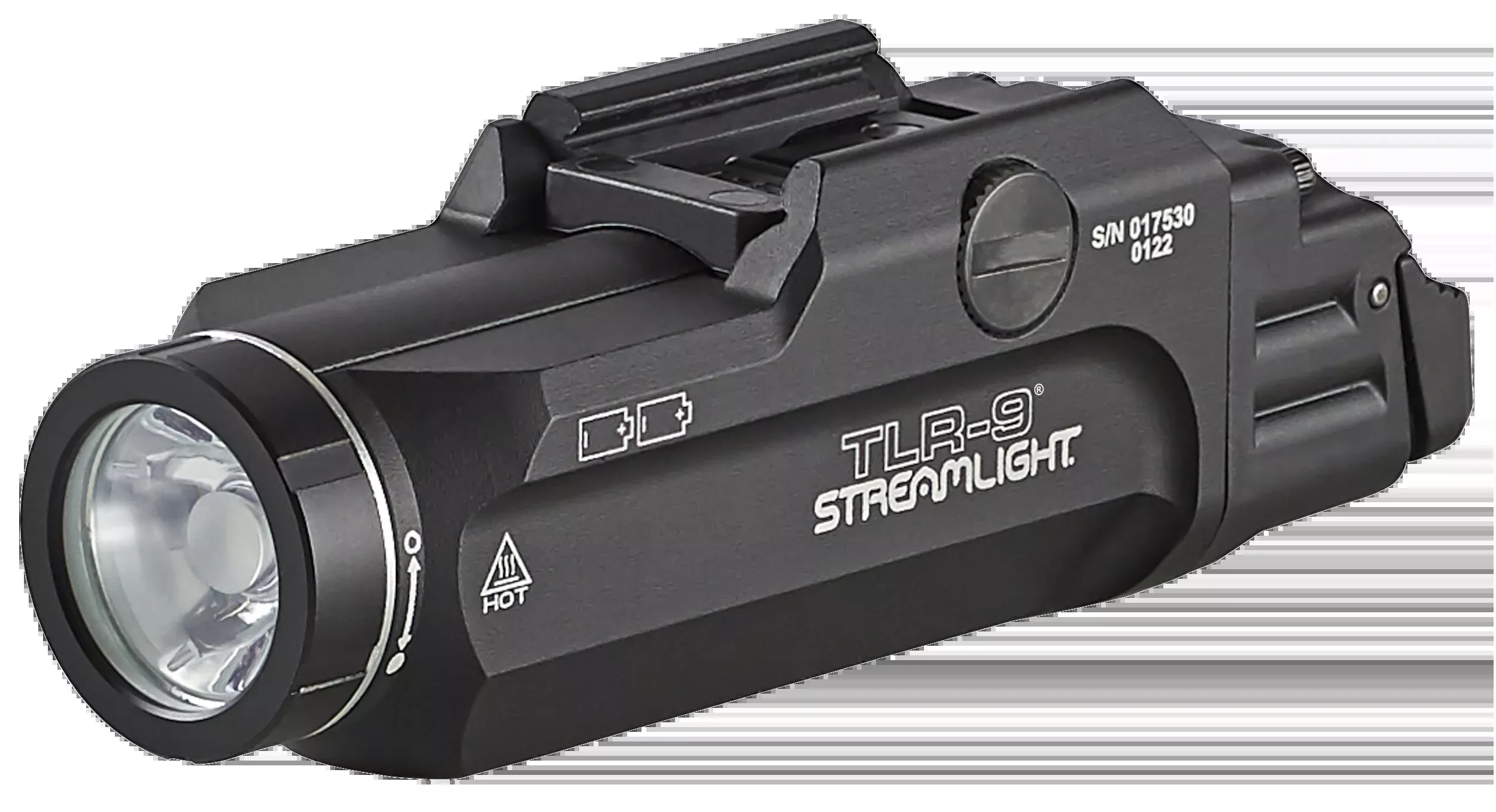 Streamlight TLR-9 Flex Weapon Light, 1000-Lumen White LED, Black Anodized, Ambi Switches — 69464