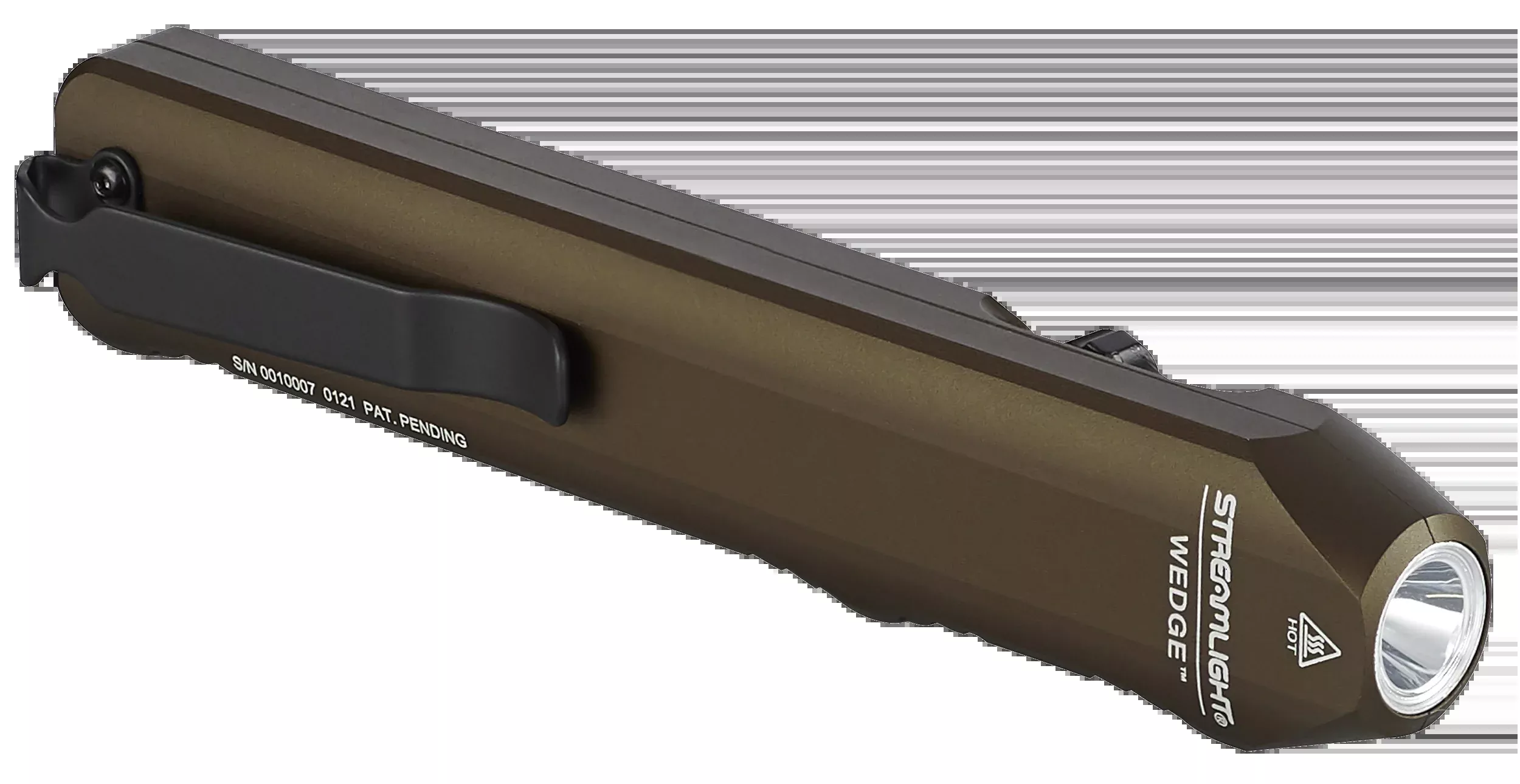 Streamlight Wedge Slim Rechargeable Everyday Carry Flashlight, Coyote Tan, 300–1000 Lumens, 110 m Beam, 88811