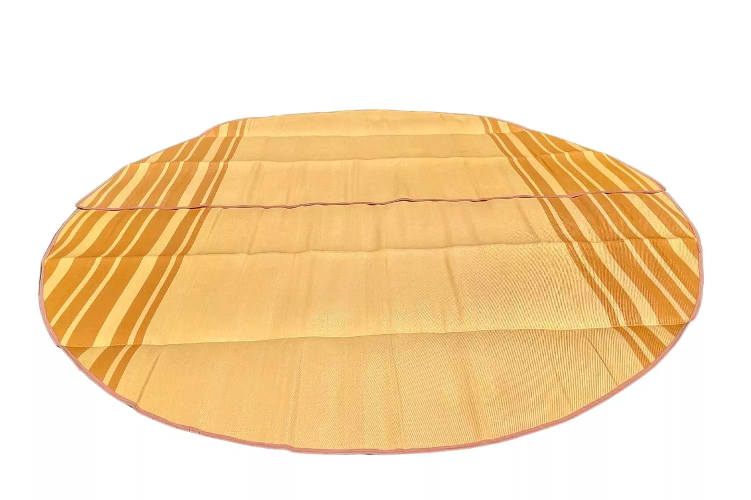 Striped Bell Tent Floor Matting | Citrus Tones | 13′ (4M)
