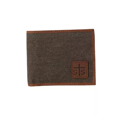STS Foreman Dark Canvas Bifold Wallet (61184)