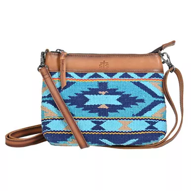 STS Mojave Sky Multi-Blue Aztec Grace Crossbody Bag (STS31945)