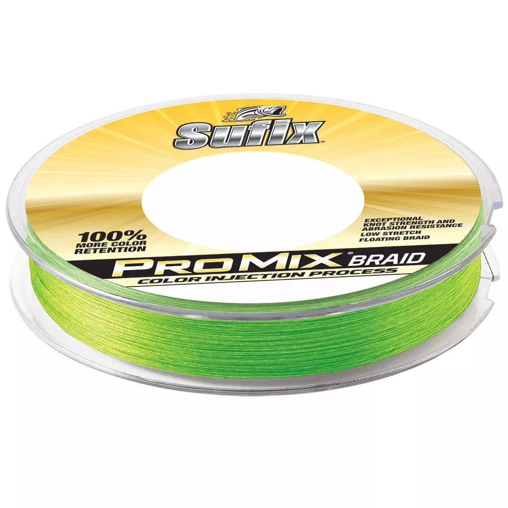 Sufix ProMix Braid – 15lb – Neon Lime – 300 yds [630-115L]