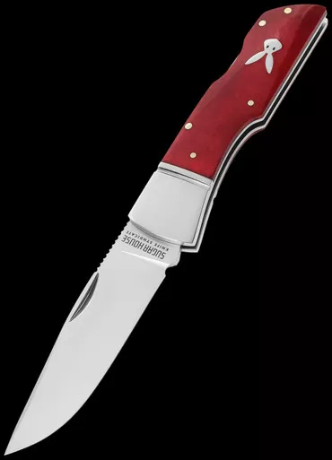 Sugar House Knife Syndicate Jackrabbit Gin Joint Red Bone Folding Knife