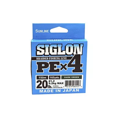 Sunline Siglon PEx4 Braid Dark Green 30lb 165yd