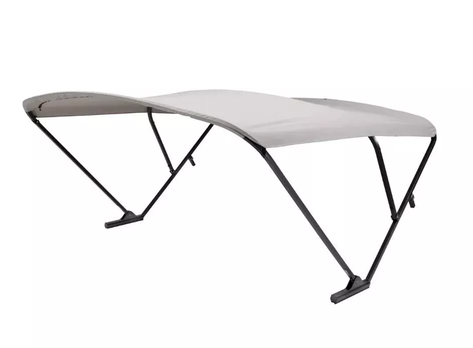 SureShade Power Bimini Top – Black Anodized Frame, Gray Fabric• 2020000307