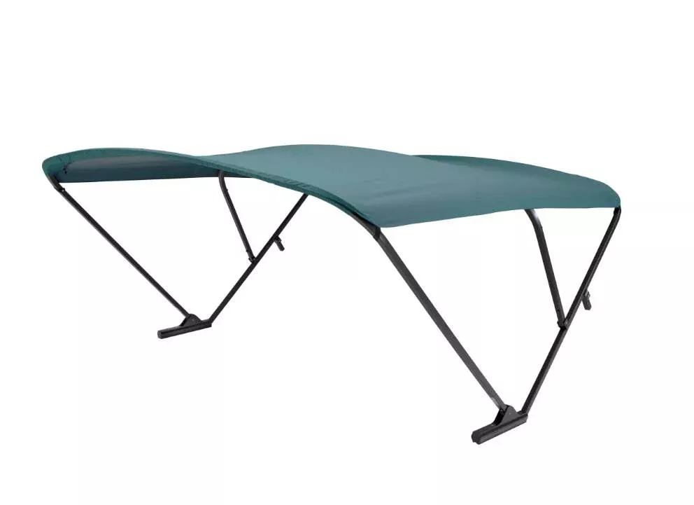 SureShade Power Bimini Top - Black Anodized Frame, Green Fabric• 2020000310