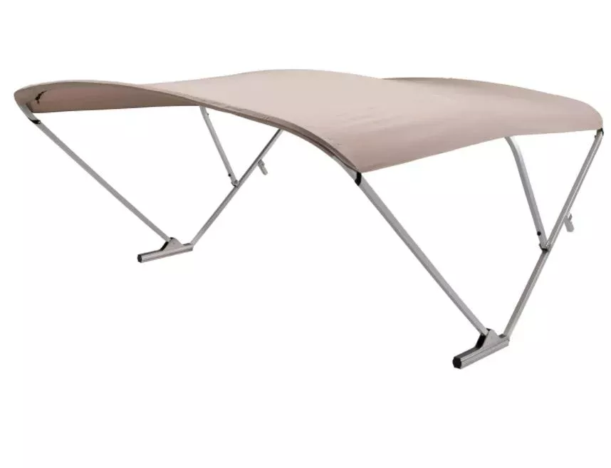 SureShade Power Bimini Top – Clear Anodized Frame, Beige Fabric• 2020000298
