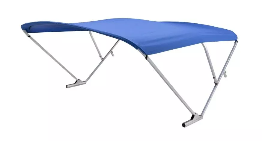 SureShade Power Bimini Top – Clear Anodized Frame, Pacific Blue Fabric• 2020000302