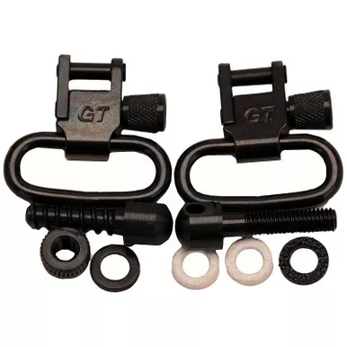 Swivels Locking 1in W/ Screw Set Blk