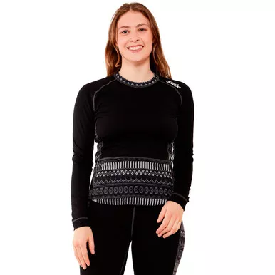 SWIX Women's Tista Crew Print Midlayer Sweater