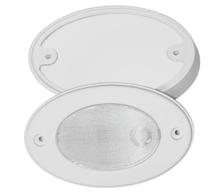 T-H Marine White Courtesy Light with White Mounting Ring• OCL-2K-DP
