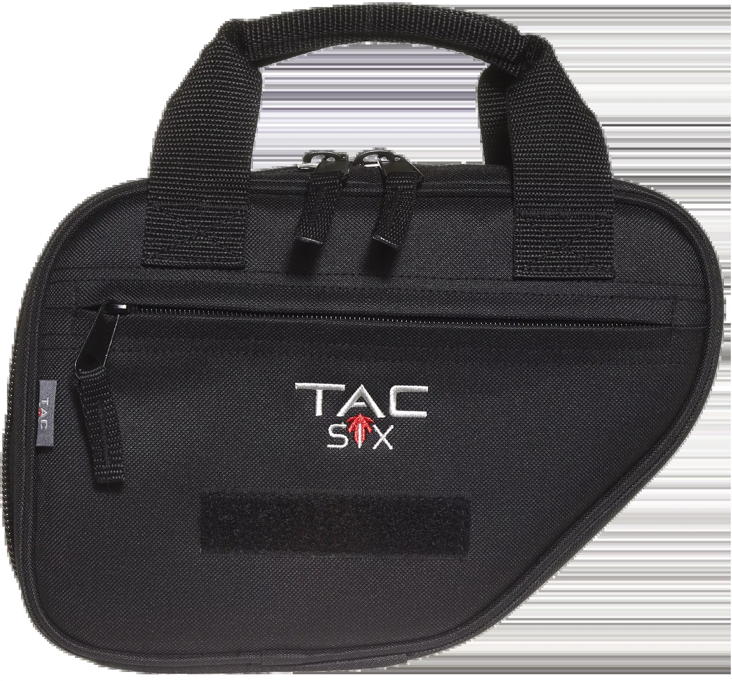 Tac Six Battalion 10-inch Single Handgun Case, Black with Neoprene Interior & Lockable Zippers 10940