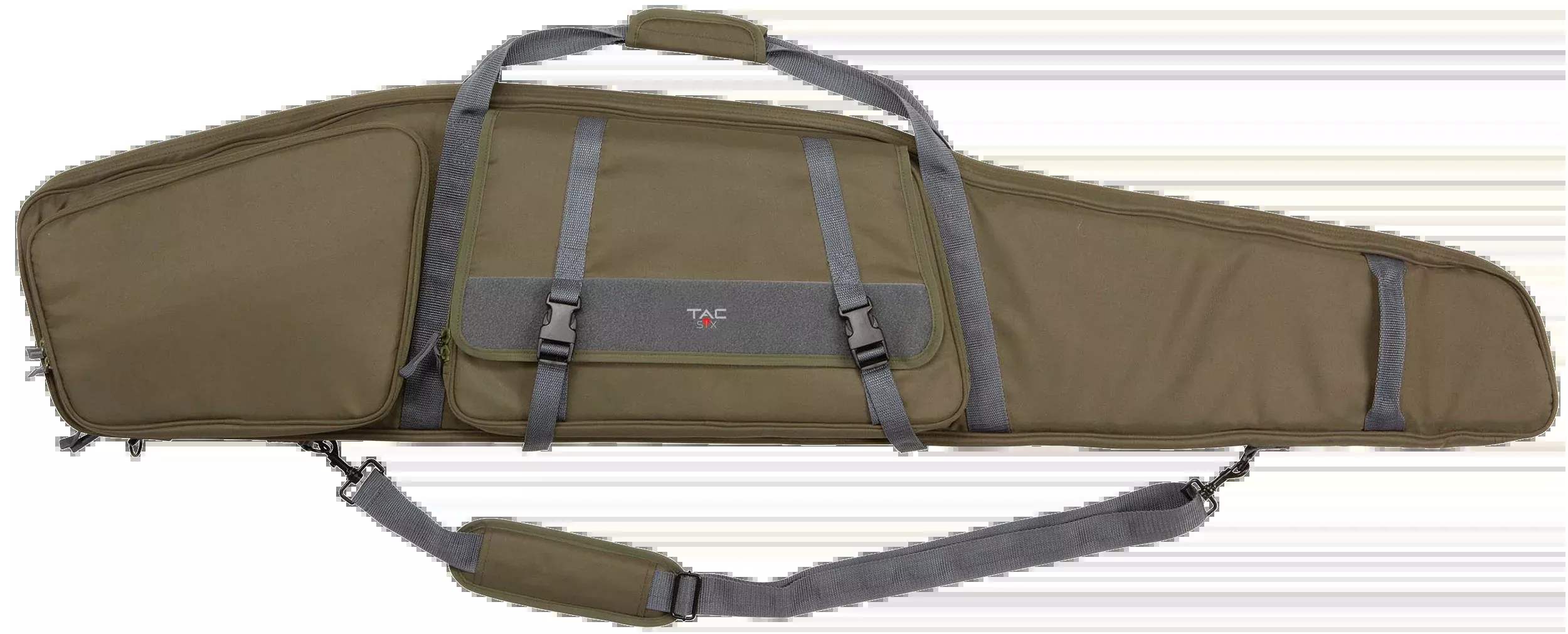 Tac Six Garrison Rifle Case, 55-Inch OD Green, Heavy-Duty Foam, 600D Polyester Interior 10954