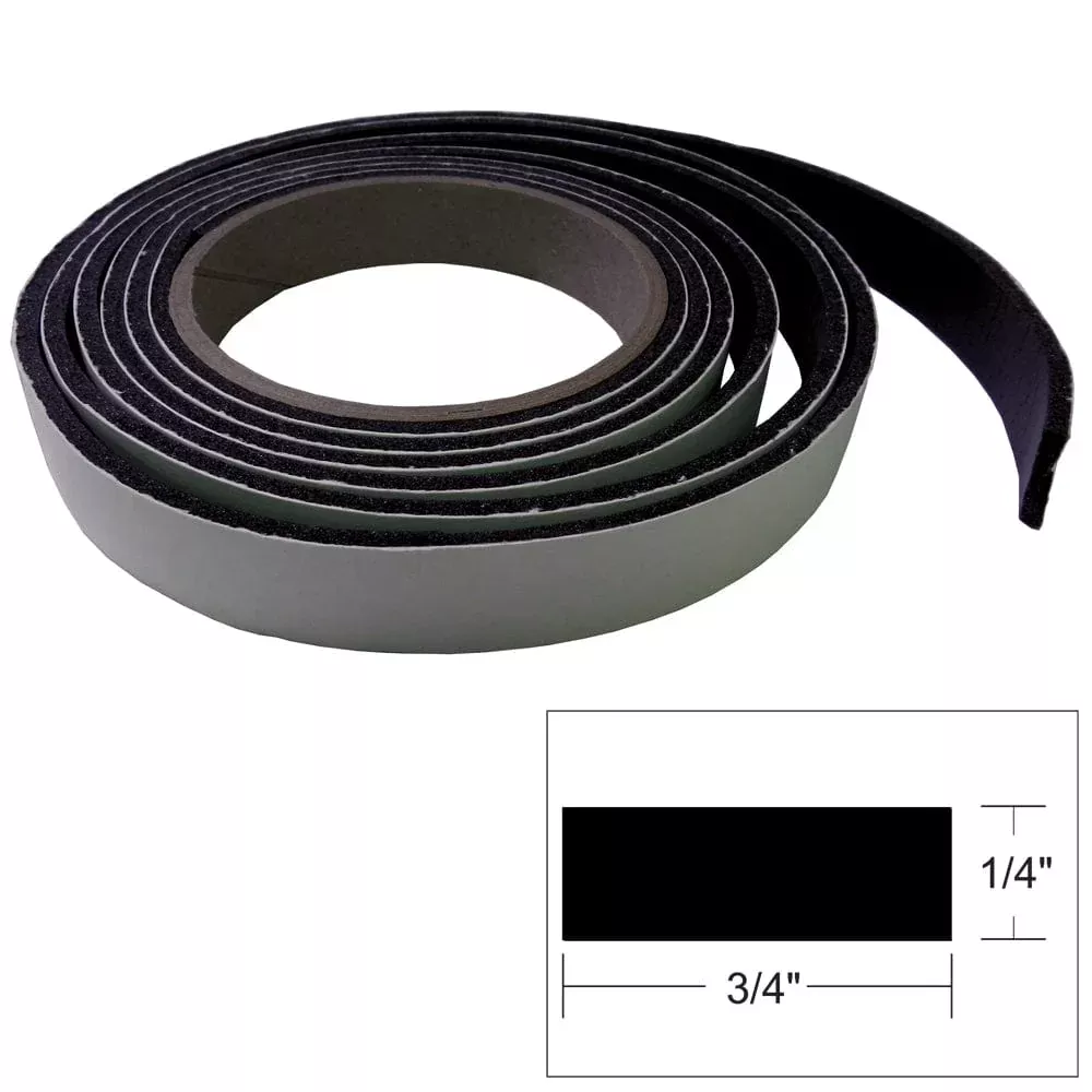 TACO Hatch Tape – 8’L x ¼”H x ¾”W – Black