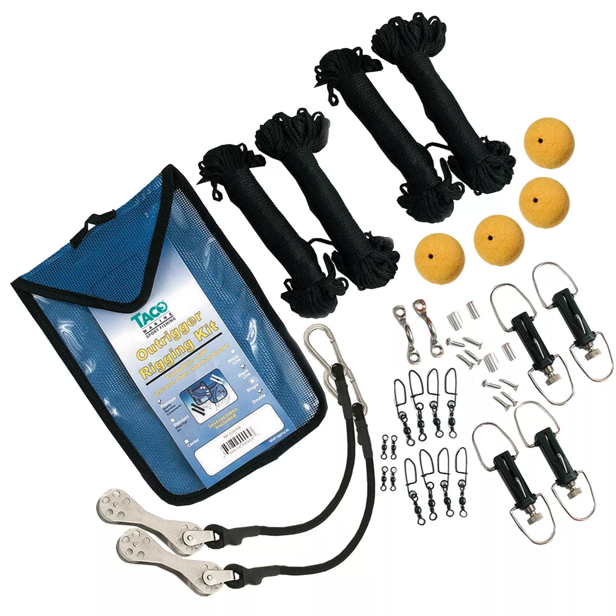 Taco Premium Double Rigging Kit for 2-Rigs On 2-Poles• RK-0002PB