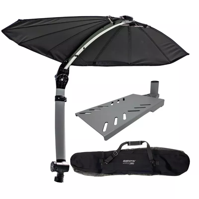 TACO ShadeFin Mini w/Black Fabric – BagSwivel Seat Mount Kit