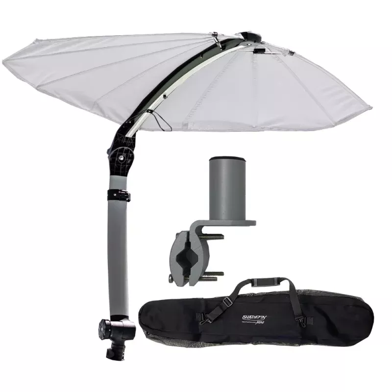TACO ShadeFin Mini w/White Fabric – BagRound Rail Mount Kit