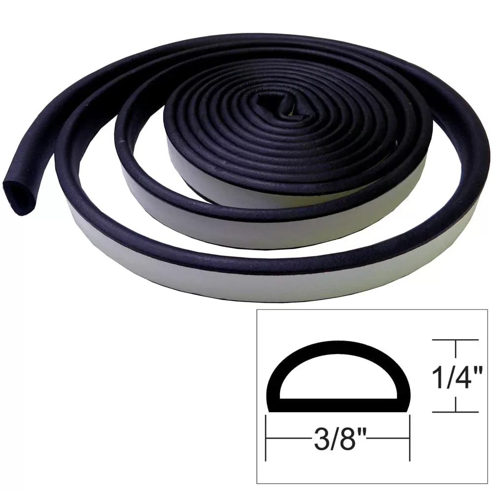 TACO Weather Seal – 10’L x ⅛”H x ⅜”W – Black