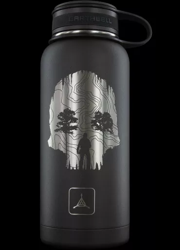 TAD Edition Earthwell Skull Cave 32oz Black Insulated Flask