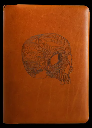 TAD Murdy Travel Cut Topo Skull Bourbon