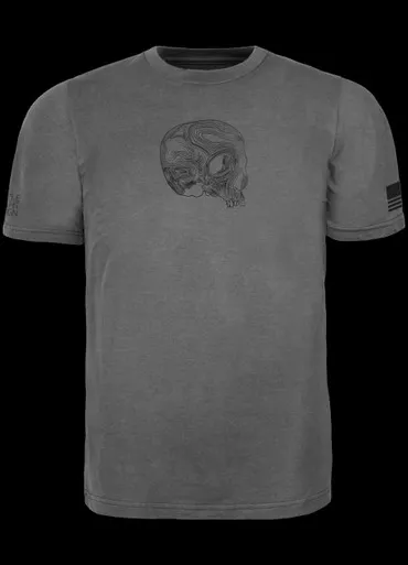 TAD Topo Skull T-Shirt Asphalt