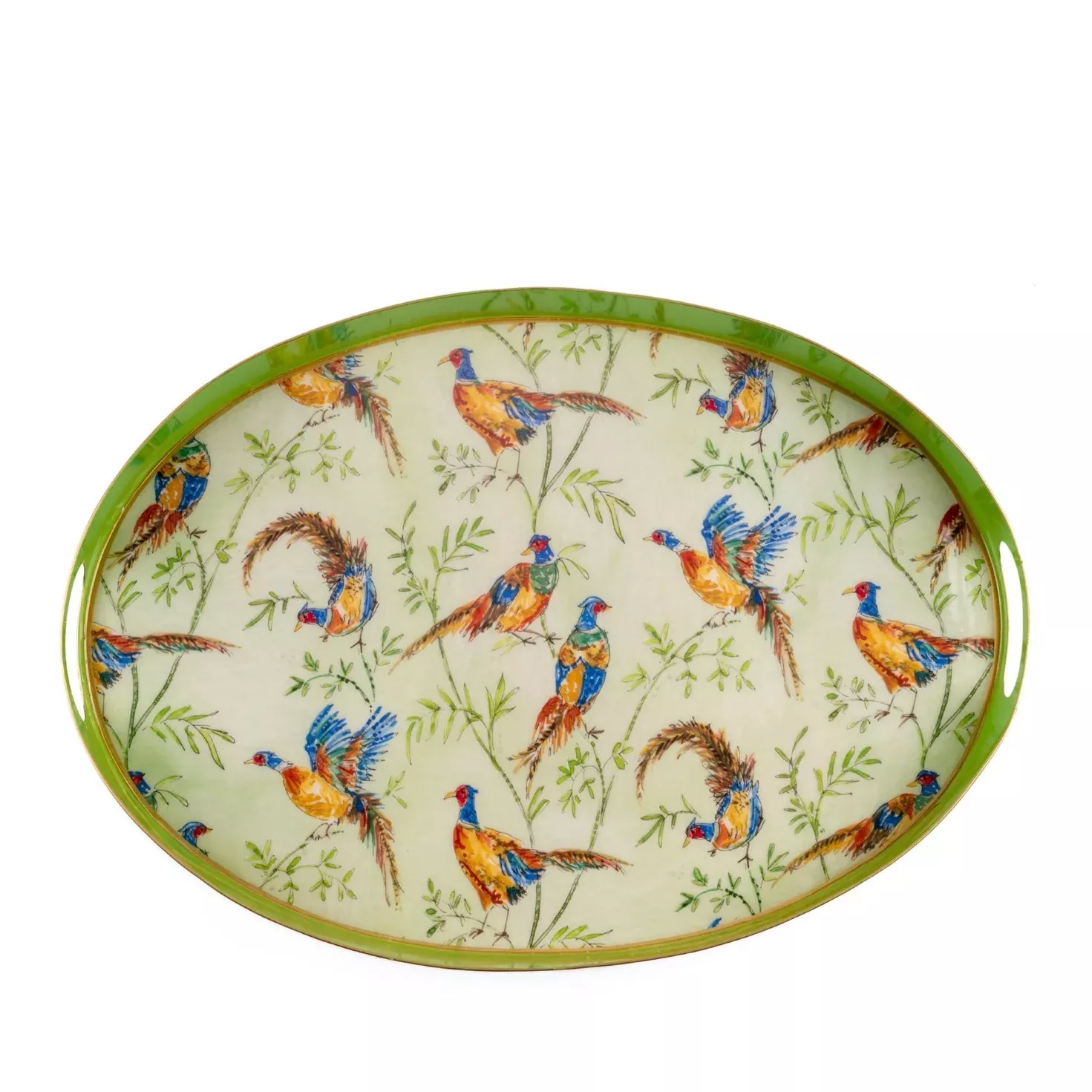 Taking Flight Enameled Oval Oliva Tray