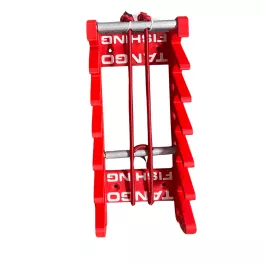 Tango Fishing In-Line Board Rack - Plastic - 6 Racks - Red