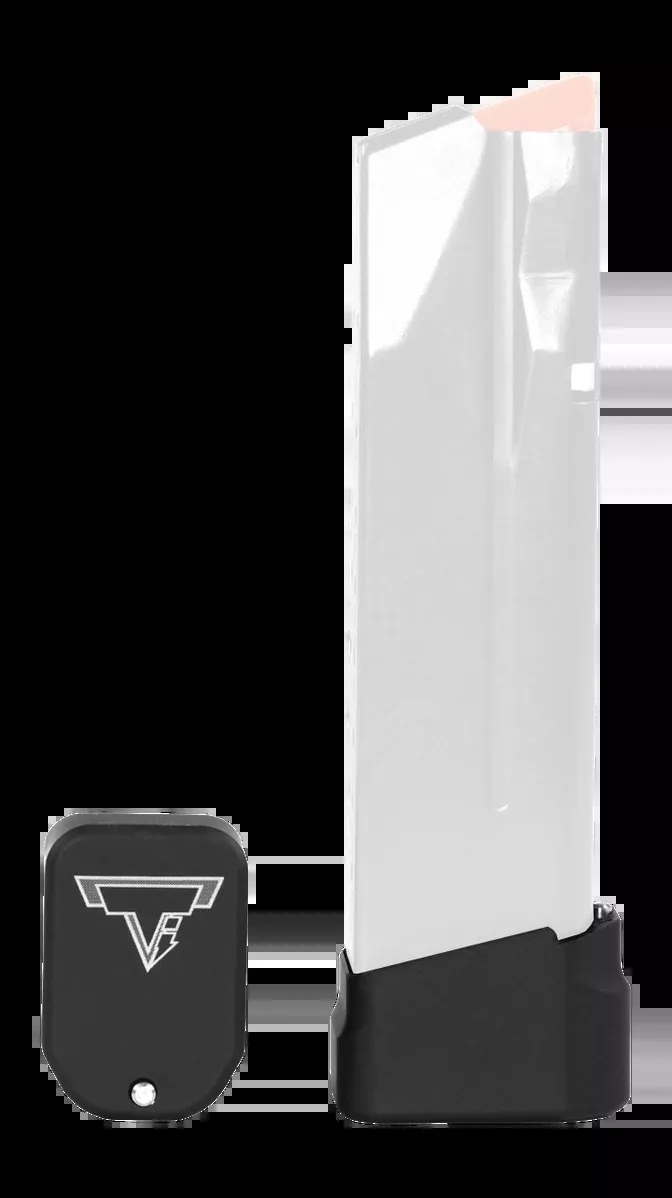 TARAN TACTICAL Versatile Basepad Flat Black CNC Billet Aluminum Multi-Mag Compatible BM9BPV2-00