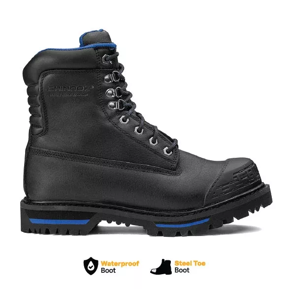 Tarantula 8″ Steel Toe Men’s Waterproof Work Boot – Black