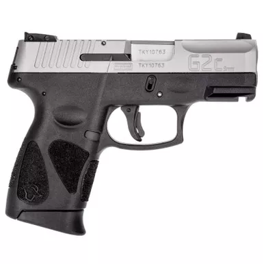 Taurus G2C 9mm 3.25" Barrel Adjustable White Dot Rear Sight Matte Black/SS Finish 12rd Mag