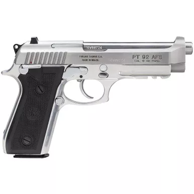 Taurus Model 92 SS 9MM 5" Barrel/Fixed Sights/Stainless Finish Rail 17rd Mag