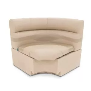 Taylor Made 30" Radius Corner Pontoon Seat - Beige• 433064