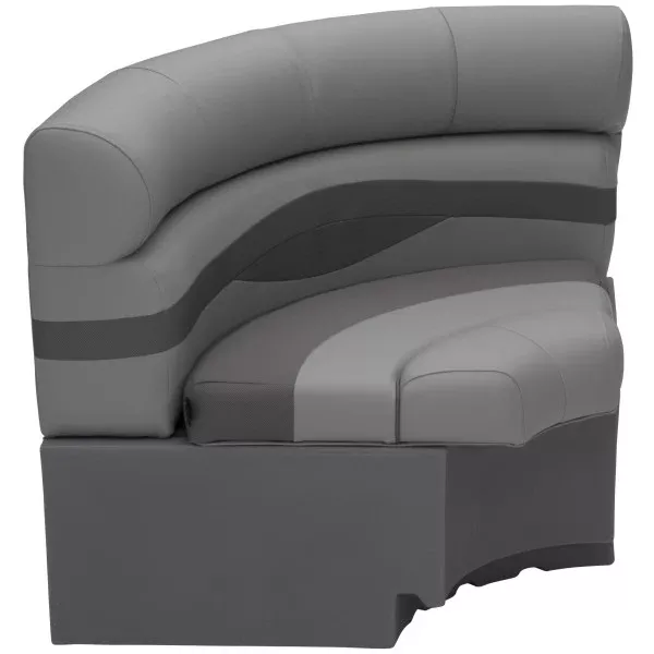 Taylor Made 30″ Radius Corner Pontoon Seat – Charcoal• 803556