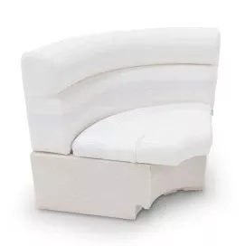 Taylor Made 30″ Radius Corner Pontoon Seat – White• 674645