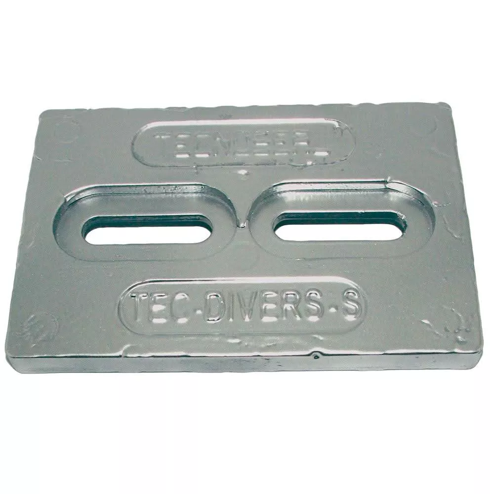 Tecnoseal Mini Zinc Plate Anode 6" x 4" x 1/2" - TEC-DIVERS-S