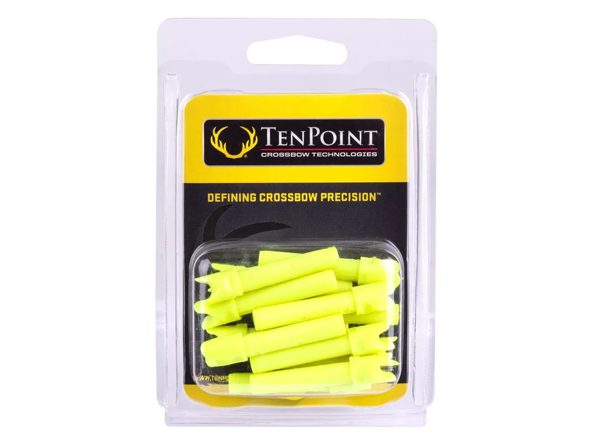 TenPoint Alpha-Nock HP, Yellow, 12 Pack