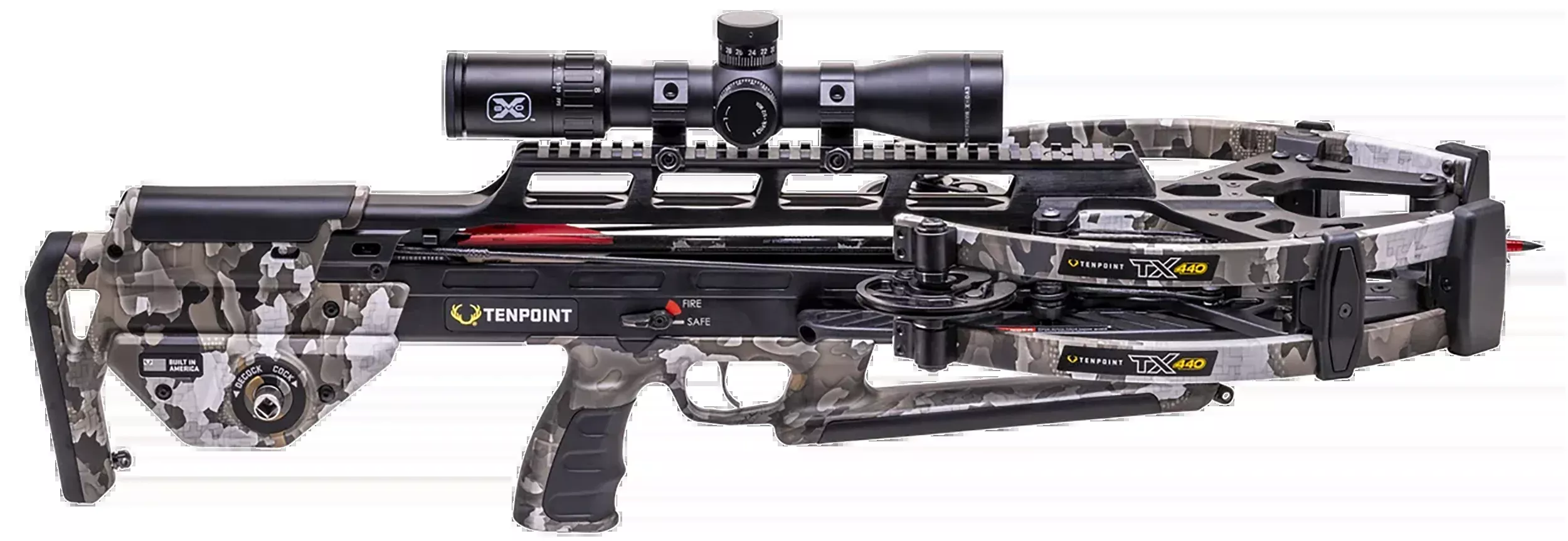 TenPoint TRX 440 Crossbow, ACUslide Maxx & EVO-X Marksman Elite Scope, 440 FPS Vektra Camo – CB240027899