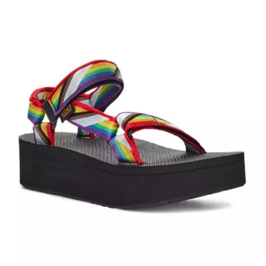 TEVA Women's Flatform Universal Chevronn Celebration Multi Sandal