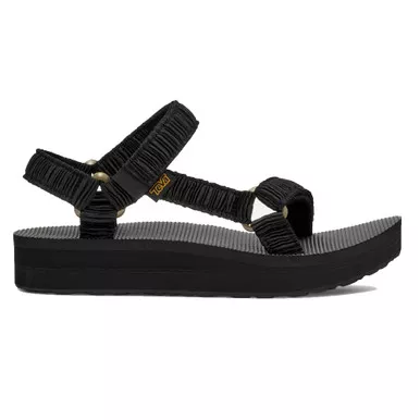 TEVA Women's Midform Universal Satinya Black Sandals (1129599-BLK)