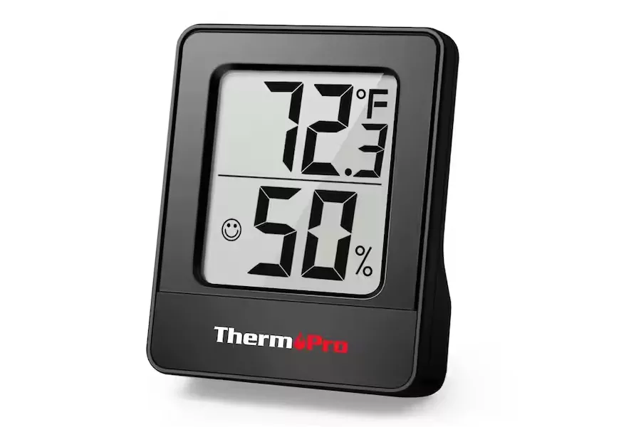 Thermopro Digital Thermometer Indoor Hygrometer with Temperature and Humidity Monitor – Black