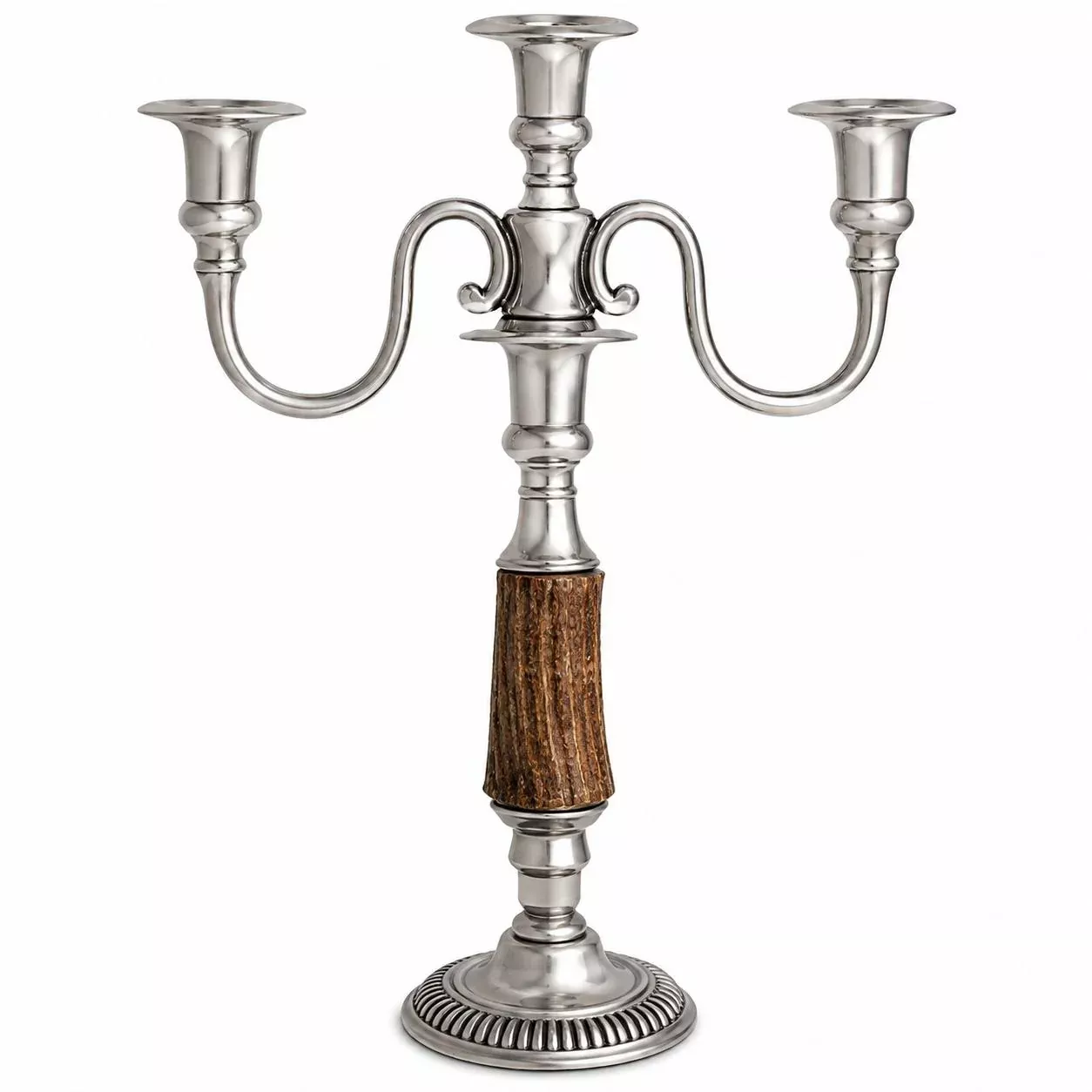 Three Taper Antler Candelabrum