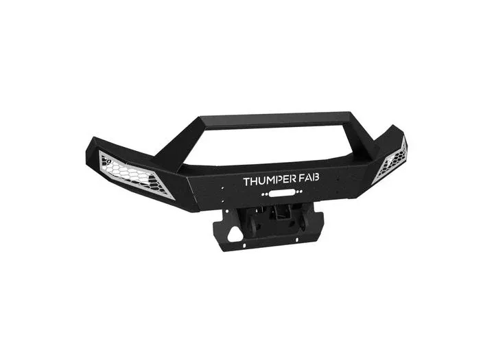 Thumper Fab 19-24 Polaris Ranger 1000 Front Winch Bumper, Without Lights, Black • TF010501-BK-GR