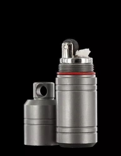 Titech Titanium Peanut Lighter Stonewash