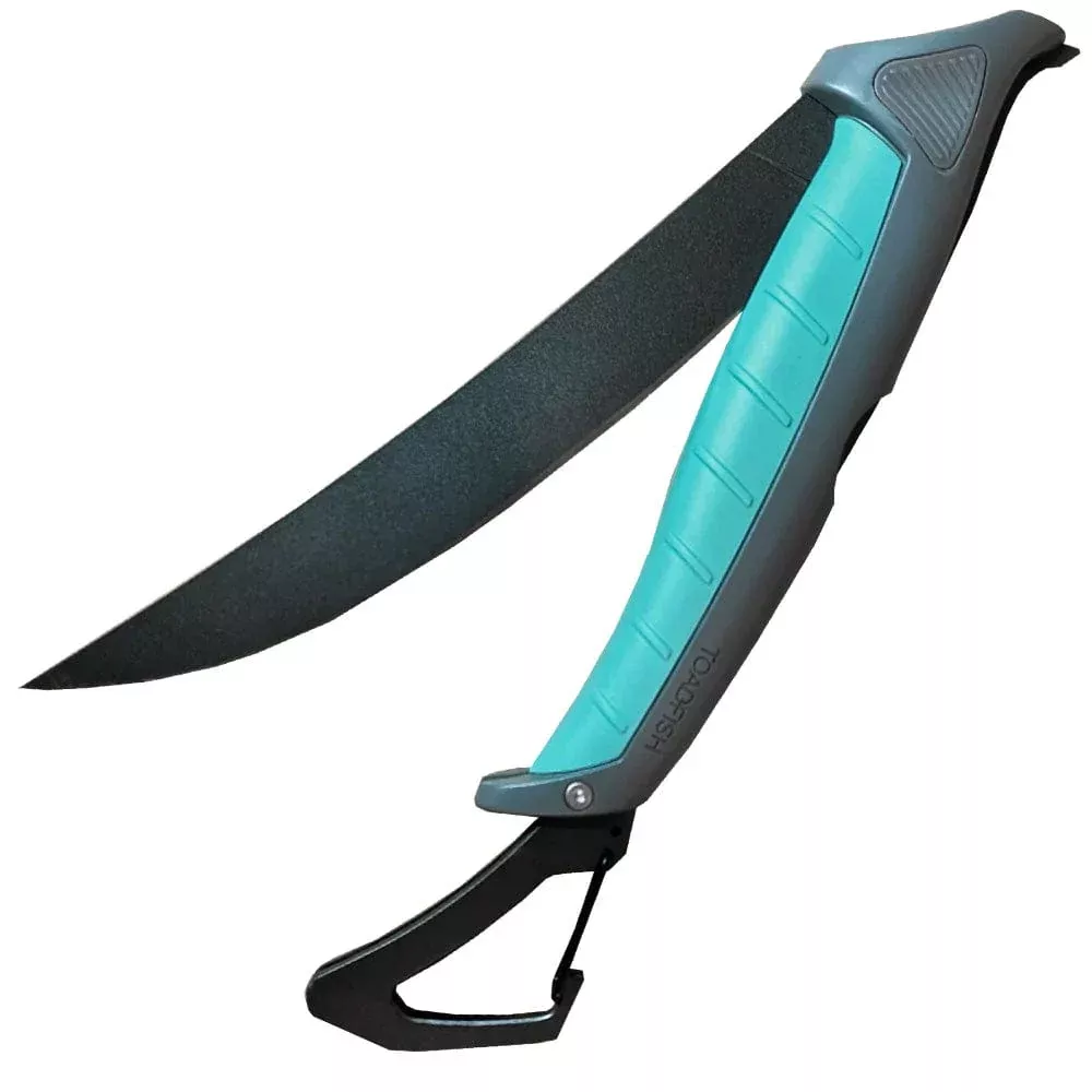Toadfish Stowaway Folding Fillet Knife w/Built-In Carabiner – 8.5
