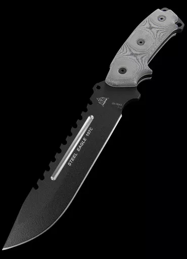 TOPS Steel Eagle Sawback Fixed Blade