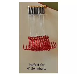 Torpedo Red Treble Stinger Noose - Size 10 - 10 Pack
