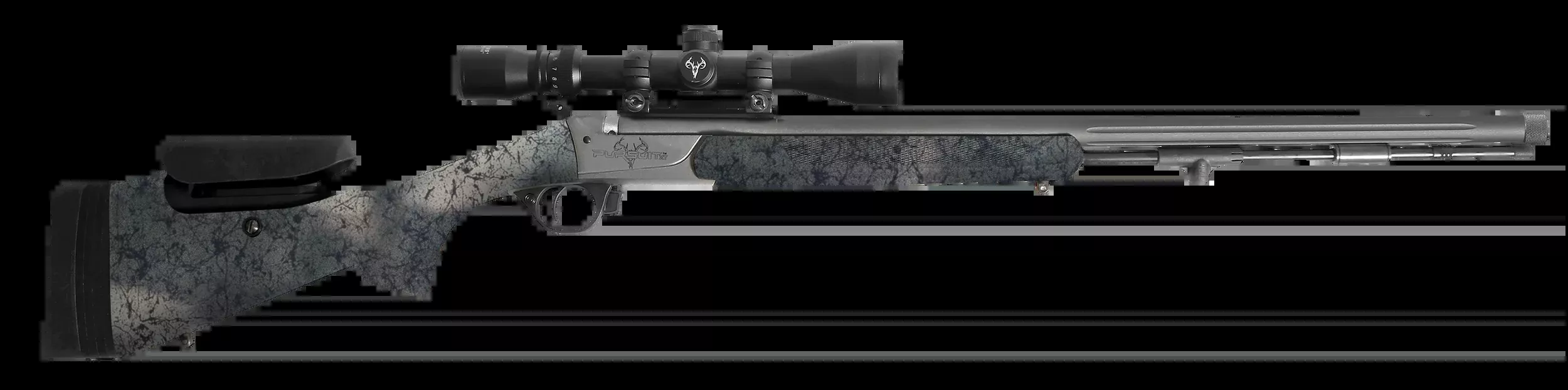 Traditions Pursuit XT Pro Muzzleloader 50 Caliber 26-Inch Tungsten Cerakote Desert Web R53746604537