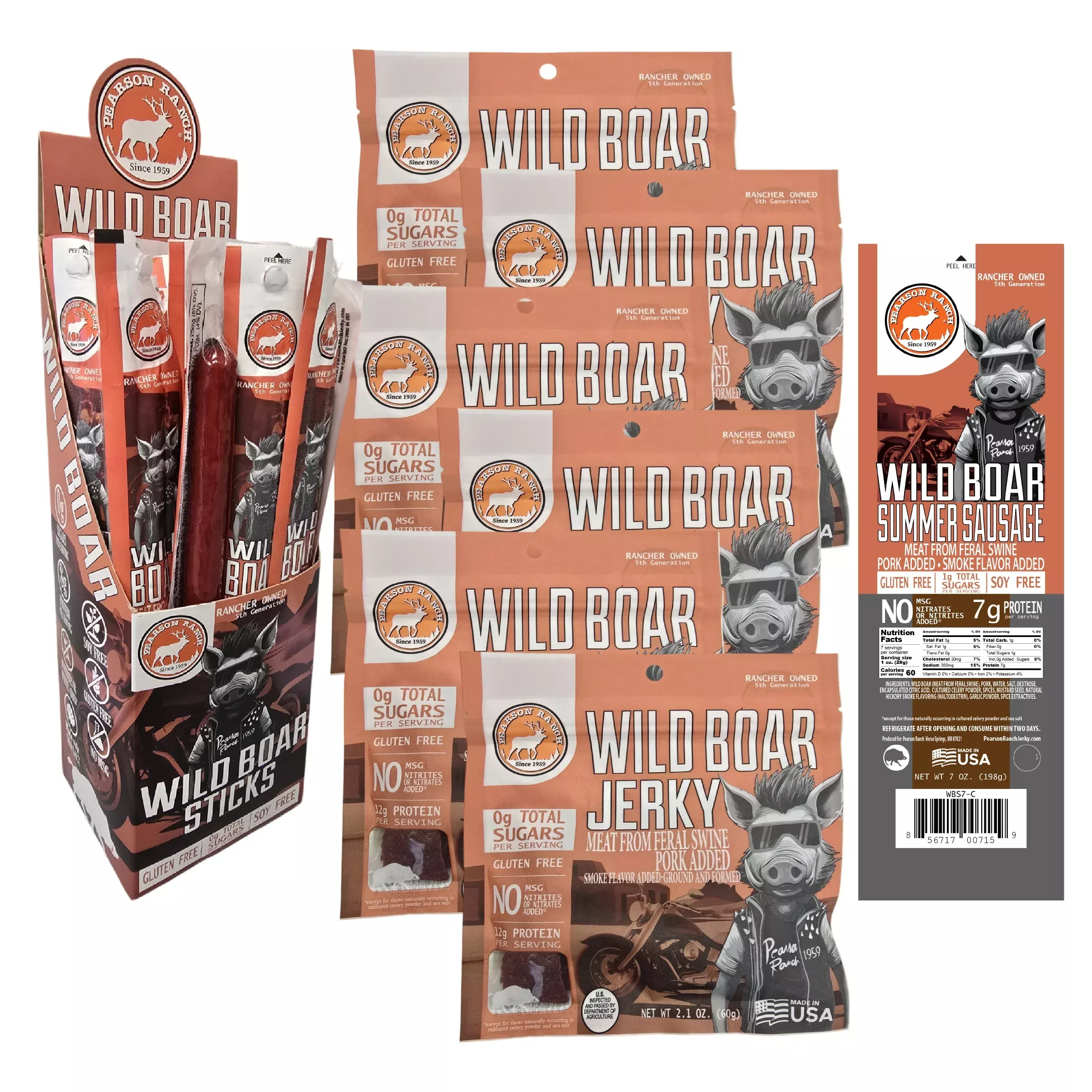 The Trail Boss – Wild Boar Variety Pack
